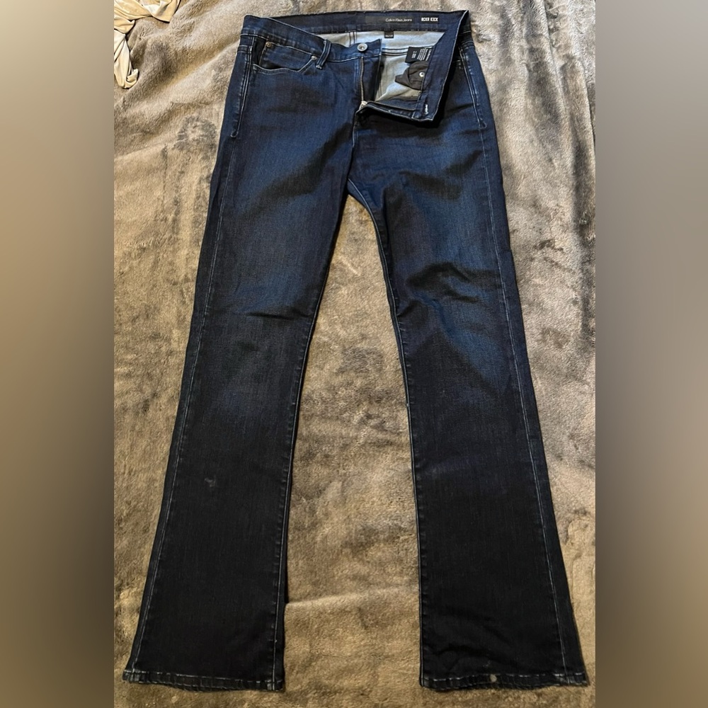 Calvin Klein RCKR Kick jeans in darkwash denim 30/10